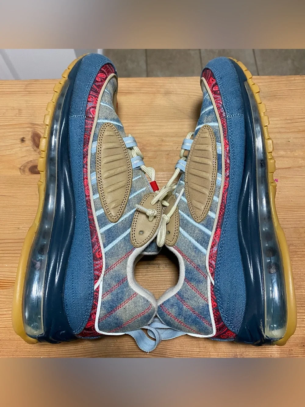 Nike Air Max 98 Wild West Denim Paisley BV6045-400 Men’s Size 11 Rare